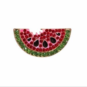 Crystal Watermelon Brooch - New